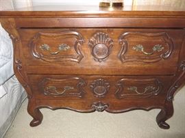 Walnut Rocco Style Bombay Chest 2 Drawer( only one in Photo - there are a pair)
