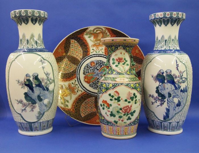 Chinese Vases, Imari Chop Dish