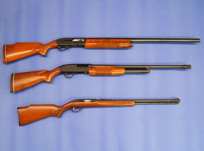 Remington Model 1100 12 ga. Western Field 16 ga, and Glenfiled Marlin Arms Co. Model 60