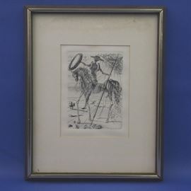 Don Quixote by Dali Collectors Guild Engraving
