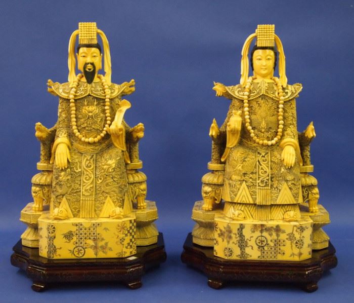 Carved Asian Figures