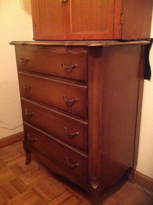 Beautiful Petite Dove-Tailed Dresser with Brass Handles