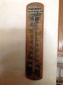 Vintage Thermometer by Heidle Hardwood Lumber Co.