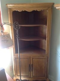 Antique French Country Corner Cabinet