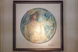 large Donna Berryhill painting -- one of several Berryhills on site