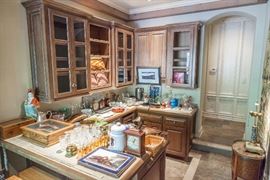 The bar is in a step-down area, and the steps will be clearly marked.