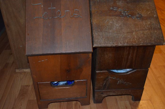 Vintage Tater Storage Boxes