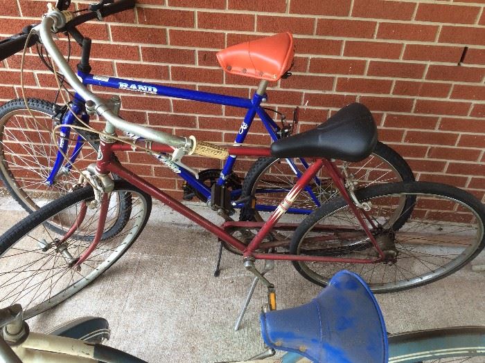 #81 Rand trailway mtn. bike $40
#82 Sears Bike red $30
#83 Roadmaster AMF vintage bike $30