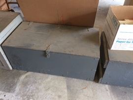 #75 (2) wood trunks $30 each 16x33x15