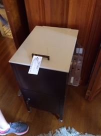 #37 Rolling filing cabinet $20 