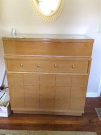 
#24 Blonde Mahogany chest of drawers 40x18x42 $175 