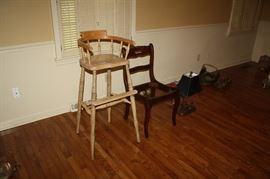 antique high chair