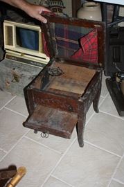 Great antique bench with storage