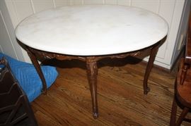 Antique marble top table