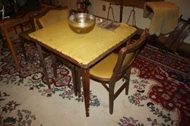 Folding table and chairs