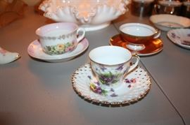 Cups and saucers
