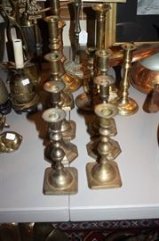 Brass candle holders