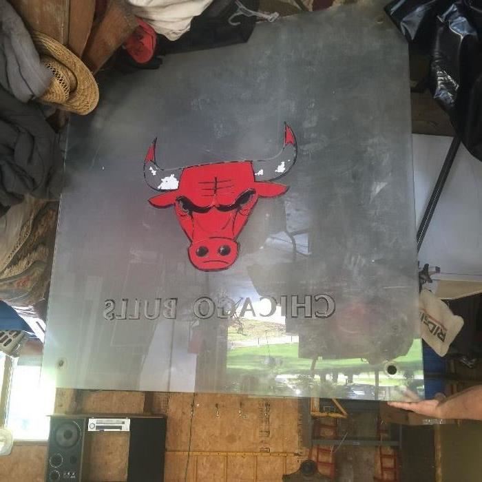 Backboard from Chicago Bulls Stadium