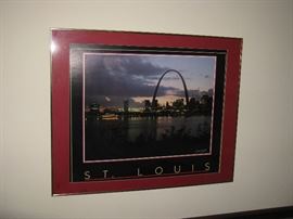 St. Louis Arch & Skyline Signed Picture