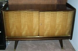 Mid Century Modern record cabinet (matches large wall cabinet unit also for sale)