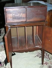 Antique record cabinet
