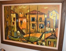 Original Mid-Century oil painting