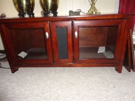 Modern day media cabinet.