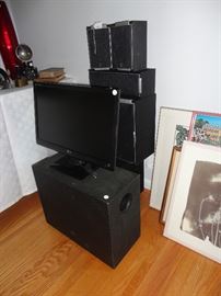 Yamaha speakers with Samsung receiver.