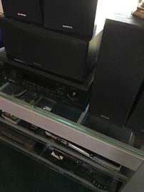 Nice Onyko surround system...Oh yeah...we have TV stands too!...