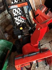 Told ya...WINTER!...Ariens 5520 Snow thrower...and I mean THROWER!...There's also a Jacobsen one too...