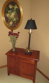 DRAWERED / DOORED CABINET / PICTURE /VASE / LAMP