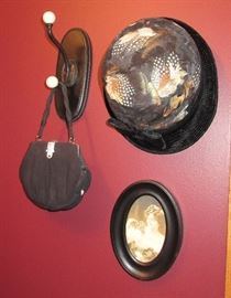VINTAGE PURSE / HAT / HOOK / ART
