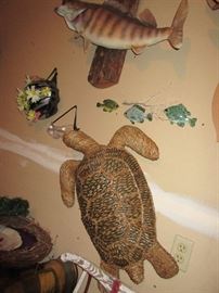 UNIQUE WALL DECOR / STUFFED FISH