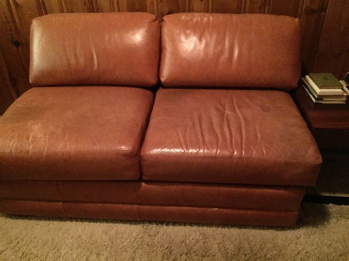 Leather Loveseat