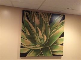 Large botanical canvas print