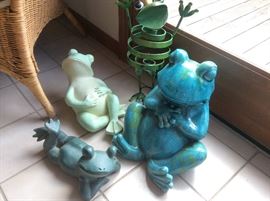 Part of colorful frog collection