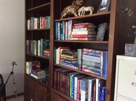 Book shelves, book collection