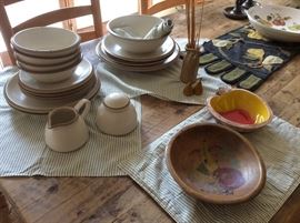 Dansk "Santiago" dinnerware set, service for four plus completer pieces