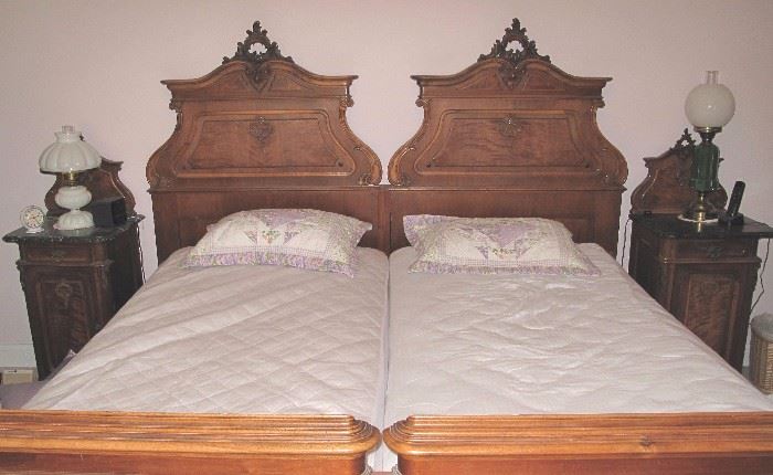 Beautiful ornate French bedroom set.