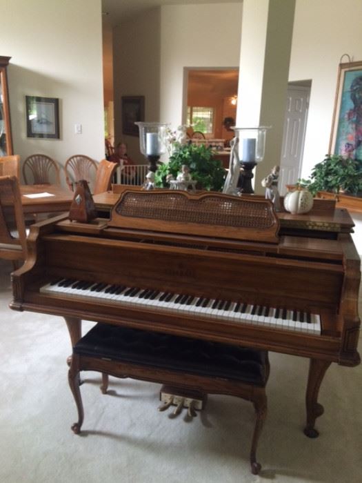 Viennese Classic Kimball Piano Walnut with bench