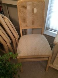 One of four folding chairs - padded seats