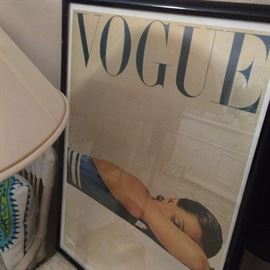 Framed Vogue art