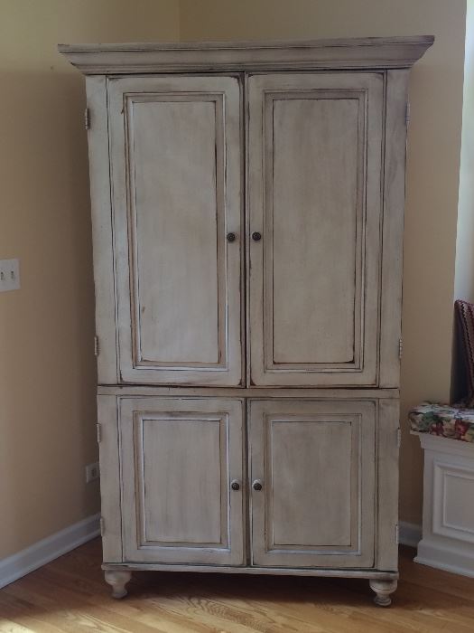 Whitewash armoire 