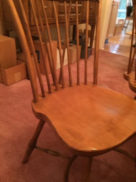 Side chairs to dining table
