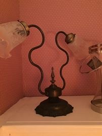 circa 1930's iron lamp