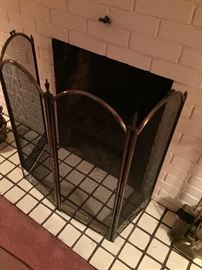 Fireplace screen