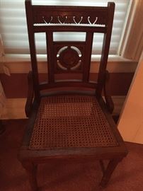 Side Chairs - Mahogany and cane seats