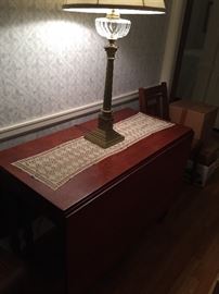 Drop-leaf Mahogany Dining Table