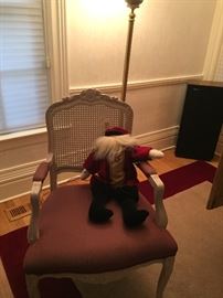 Armchair with cane back