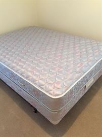 "Like New" Double Mattress and Box Spring w frame